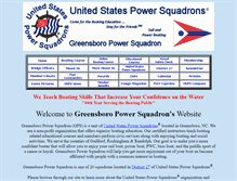 Tablet Screenshot of greensboropowersquadron.org